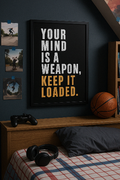 Your mind is a weapon. Keep it loaded