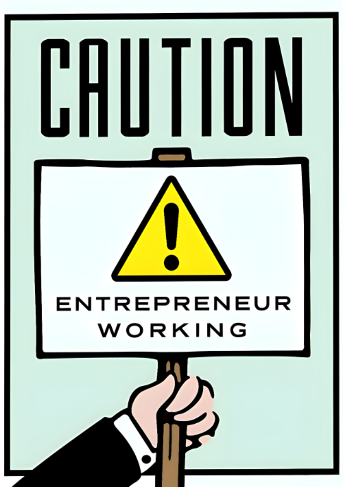 Entrepreneur working
