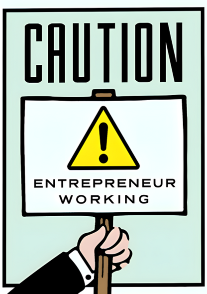 Entrepreneur working