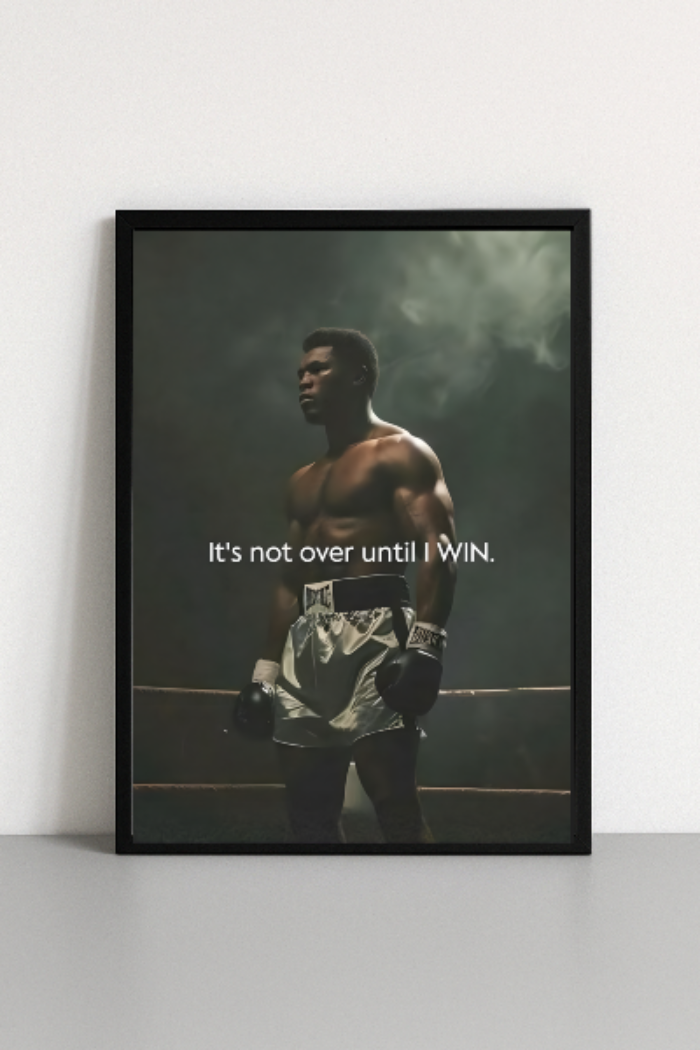 It's not over until I win